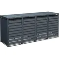 Produktbild: Westmann Metall Mülltonnenbox 4er Kubus 4x240 L Anthrazit 264x80x116 cm - Grau