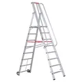Produktbild: Euroline Premium 32677 Stufenstehleiter mit großer Standplattform 8 Stufen
