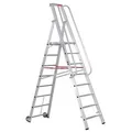 Produktbild: Euroline Premium 32677 Stufenstehleiter mit großer Standplattform 8 Stufen