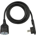 Produktbild: Brennenstuhl Verlängerungskabel, 1x Winkel-Flachstecker, schwarz
