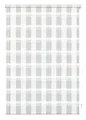 Produktbild: Gardinia Doppelrollo zum Klemmen oder Kleben, Duo-Rollo/Seitenzugrollo, Transparente und blickdichte Streifen, Alle Montage-Teile inklusive, Karo weiß, 45 x 150 cm (BxH), 33910