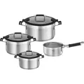 Produktbild: Rösle Topfset 4-tlg. SILENCE PRO - Silber/Schwarz
