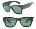 Produktbild: Ray Ban SONNENBRILLE SCHWARZ GRÜN WAYFARER RB 0840 901 MEGA 2132 BRILLE NEU 2140