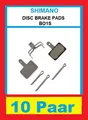 Produktbild: Bremsbeläge SHIMANO DISC BRAKE PADS B01S / B03S /- 10 Paar