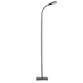 Produktbild: B.K.Licht - LED Stehlampe dimmbar, warmweiß bis kaltweiß einstellbar, Touch, Leselampe, Deko Wohnzimmer, Lampe, Deckenfluter, Standleuchte, Wohnzimmerlampe, Schlafzimmer Deko, 21x21x158,6 cm, Schwarz