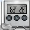 Produktbild: Digitales GrillThermometer Bratenthermometer, Fleischthermometer Temperaturbe...