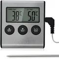 Produktbild: Grillthermometer Digitales  Fleischthermometer Bratenthermometer Backofen Retoo