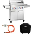 Produktbild: TAINO PLATINUM YAMARA 4+2 Gasgrill Edelstahl 4 Brenner Sear-Burner Backburner