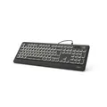 Produktbild: Hama USB Beleuchtete PC-Tastatur KC-550 schwarz 182671