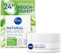Produktbild: NIVEA Natural Balance feuchtigkeitsspendende Tagespflege (50 ml), Feuchtigkeitscreme mit Bio Aloe Vera, Jojoba- und Mandelöl, Tagescreme für normale und Mischhaut