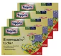 Produktbild: 4x Toppits Bienenwachstücher zum Abdecken, Einwickeln und Aufbewahren - 2'er Set