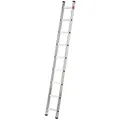 Produktbild: Hailo S60 ProfiStep UNO Anlegeleiter - Leiter 9 Sprossen - Alu Sprossenleiter mit 2 Tatzenfüßen - belastbar bis 150kg - Aluminium Leiter Made in Germany - Sprossen Anlegeleiter rostfrei - Silber