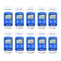 Produktbild: Elitech RC-5 Temperatur Datenlogger - Mini USB Temp Rekorder Interner Externer Sensor Hohe Genauigkeit Temperatur Data Logger 32000 Punkte Record Wasserdicht nach IP67(10Packungen)
