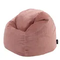 Produktbild: Icon Aurora Sitzsack Kinder, Rosa, Flauschiger Samtstoff, Sitzsack Samt mit Füllung, Bequemer Kinder Sessel, Kuschelsessel, Lese Sessel, Schlafzimmer, Kinderzimmer, Spielzimmer