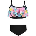 Produktbild: Aquarti Bustier-Bikini Aquarti Mädchen Bikini Set Bustier Bikinislip Zweiteiliger Badeanzug bunt|gelb|schwarz 146