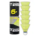 Produktbild: Talbot Torro Badminton Ball Tech 450, 6er Dose, Farbe: Gelb, Geschwindigkeit: Blau/Mittel, Premium-Nylonfederball, Federball Shuttle, Nylonshuttles, für Indoor & Outdoor Federball & Badminton