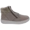 Produktbild: OrthoFeet OrthoFeet Stiefelette Elin Taupe aus wasserabweisendem Glattleder mit Schnürstiefelette 39,5 EU