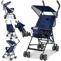 Produktbild: KIDIZ Kombi-Kinderwagen, Kinderwagen CITY Buggy Kinderbuggy klappbar Sportwagen Faltbar blau