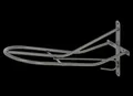 Produktbild: Kerbl Sattelhalter 54 cm grau Trensenhalter Metall Sattelträger Zaumzeug Pferde