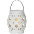 Produktbild: LED-Laterne 'Flame Lantern', weiß, ca. 13x16 cm