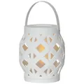 Produktbild: Star Trading Batterie Laterne Flame Lantern, 16cm, weiß