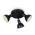 Produktbild: BRILONER Leuchten – Retro Deckenlampe, 3-flammige Retro Deckenleuchte, Deckenspot E14, Verstellbar, Schwarz-Weiß, 190 x 140 mm, 2674-035, Schwarz/Weiß
