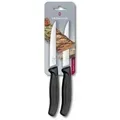 Produktbild: Victorinox Swiss Classic, Profi Steak- und Pizzamesser, Extra Scharfe Klinge, Wellenschliff, 12 cm, Rostfreier Stahl, schwarz