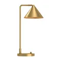 Produktbild: Schreibtischlampe Metall E27 verstellbar 51 cm in Gold dimmbar Tischleuchte