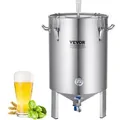 Produktbild: Bierbrauanlage Bierbraugerät Kessel Aus Edelstahl 60 L Bierfermenter, Braueimer-fermenter Zum Brauen, Heimbrauzubehör Mit Sockel, Kessel-suppentopf Inkl. Deckel, Griff, Ventil, Zapfhahn - Vevor