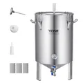 Produktbild: VEVOR Bierbrauanlage Bierbraugerät Kessel aus Edelstahl 60 L Bierfermenter, Braueimer-Fermenter zum Brauen, Heimbrauzubehör mit Sockel, Kessel-Suppentopf inkl. Deckel, Griff, Ventil, Zapfhahn