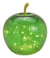 Produktbild: Bruch Glas LED Apfel 16 cm - Farbe wählbar - Tisch Leuchte Deko Frucht Timer