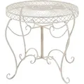 Produktbild: CLP Gartentisch, Creme, Metall, 90x69x90 cm, Gartenmöbel, Gartentische, Gartentische