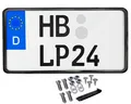 Produktbild: L & P Car Design Kennzeichenhalter für Leichtkraftrad 240x130 mm Rahmenlos Kennzeichenhalterung, (1 Stück)