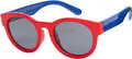 Produktbild: City Sonnen Brille Mädchen Kinder UV Schutz 400 Retro Modern Aviator Desginer 30453 Rot-Blau