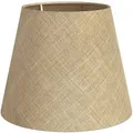 Produktbild: ledscom.de Lampenschirm, Leinen, Jute, Hanf, Textil, Stoff, natur-beige, 200mm Ø