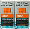 Produktbild: 2x Loreal Men Expert Hydra Energy Kühlendes Gel Anti Glanz 24h (2x50ml)