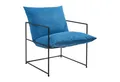 Produktbild: en.casa Loungesessel, »Utsjoki« 90x61x70 cm mit Polsterkissen Schwarz/Blau