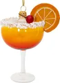 Produktbild: SIKORA Cocktail Glas mit Orange besondere Weihnachtskugel Glas Christbaumschmuck Deko Figur Weihnachten Anhänger Ornament - Meisterstücke - BS725