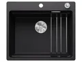 Produktbild: BLANCO ETAGON 6-F | Granitspüle aus SILGRANIT schwarz | Einbauart: Flächenbündig | für 60 cm breite Unterschränke | Systemkonzept mit vielseitig verwendbaren ETAGON-Schienen | [59,1x50,1x23,2 cm]