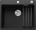 Produktbild: BLANCO ETAGON 6-F Einbauspüle SILGRANIT schwarz ab 60 cm mit Ablauffernbedienung