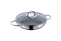 Produktbild: WMF Schmorpfanne Devil, Servierpfanne Induktion Ø 26 cm mit Glasdeckel, Cromargan® Edelstahl Rostfrei 18/10, Keramikbeschichtung, Pfanne ofenfest bis 250°C, für alle Herdarten