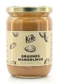 Produktbild: KoRo - Mandelmus Braun 500 g - ohne Zuckerzusatz* und Salz - 100% ungeschälte & geröstete Mandeln - Nuss Creme ohne Zusätze