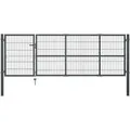 Produktbild: Gartentor Mit Pfosten Stahl 350x100 Cm Anthrazit Vidaxl