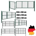 Produktbild: *Masche Gartentor Pfosten Tor Garten Pforte Zauntor Zauntür Stahl Grün/Anthrazit