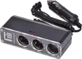 Produktbild: KFZ 36642 - KFZ - Steckdose, 3-fach + 2x USB, 12V