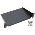 Produktbild: HMF 63399 Fachboden für Serverschrank, 10 Zoll, 1 HE, 254 x 150 x 45 mm, Schwarz