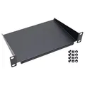 Produktbild: HMF 63399-02 Fachboden für Serverschrank | 10 Zoll | 1 HE | 150 mm Tiefe | Schwarz