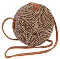 Produktbild: Geflochtene Handtasche, Korbtasche, Rattantasche, Balitasche rund - Modell 1