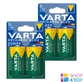 Produktbild: 4 Varta Recharge Accu Power D Hr20 Batterien Nimh 1.2V 3000Mah Mono Torcia NEW