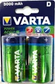 Produktbild: Varta Mono Akku 3000mAh 2er Pack Nickel-Metall-Hydrid HR20 56720101402